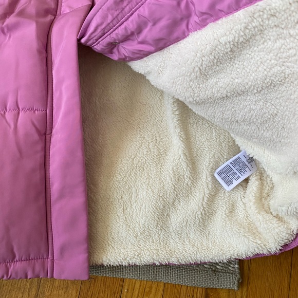 New Womens heavy duty Sherpa lining hoodie coat, size XL - Picture 7 of 14